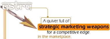 Brand Astra. A quiver full of strategic marketing weapons for a competitive edge in the marketplace.